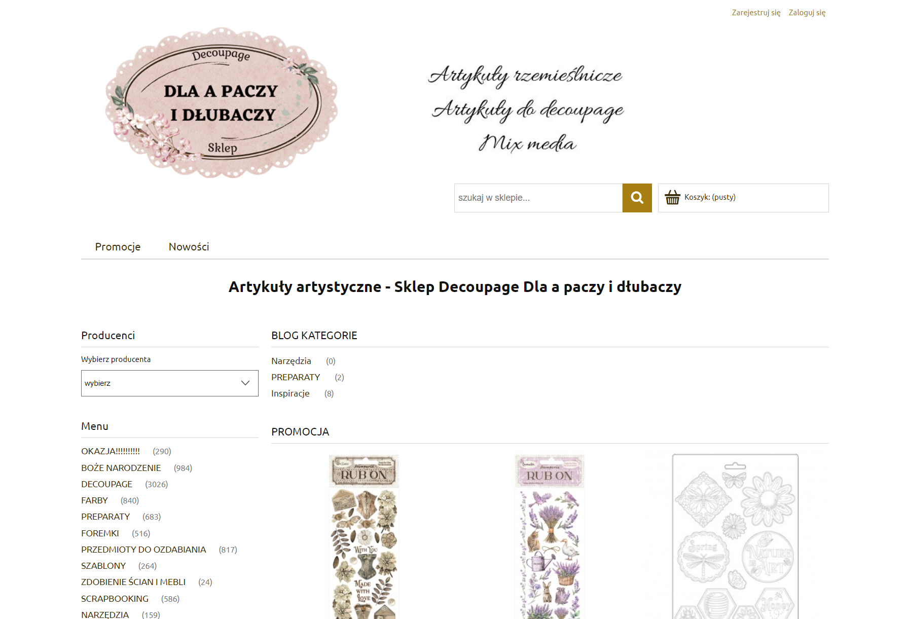 Najpopularniejsze artykuły artystyczne do decoupage i scrapbookingu - na co warto zwrócić uwagę?