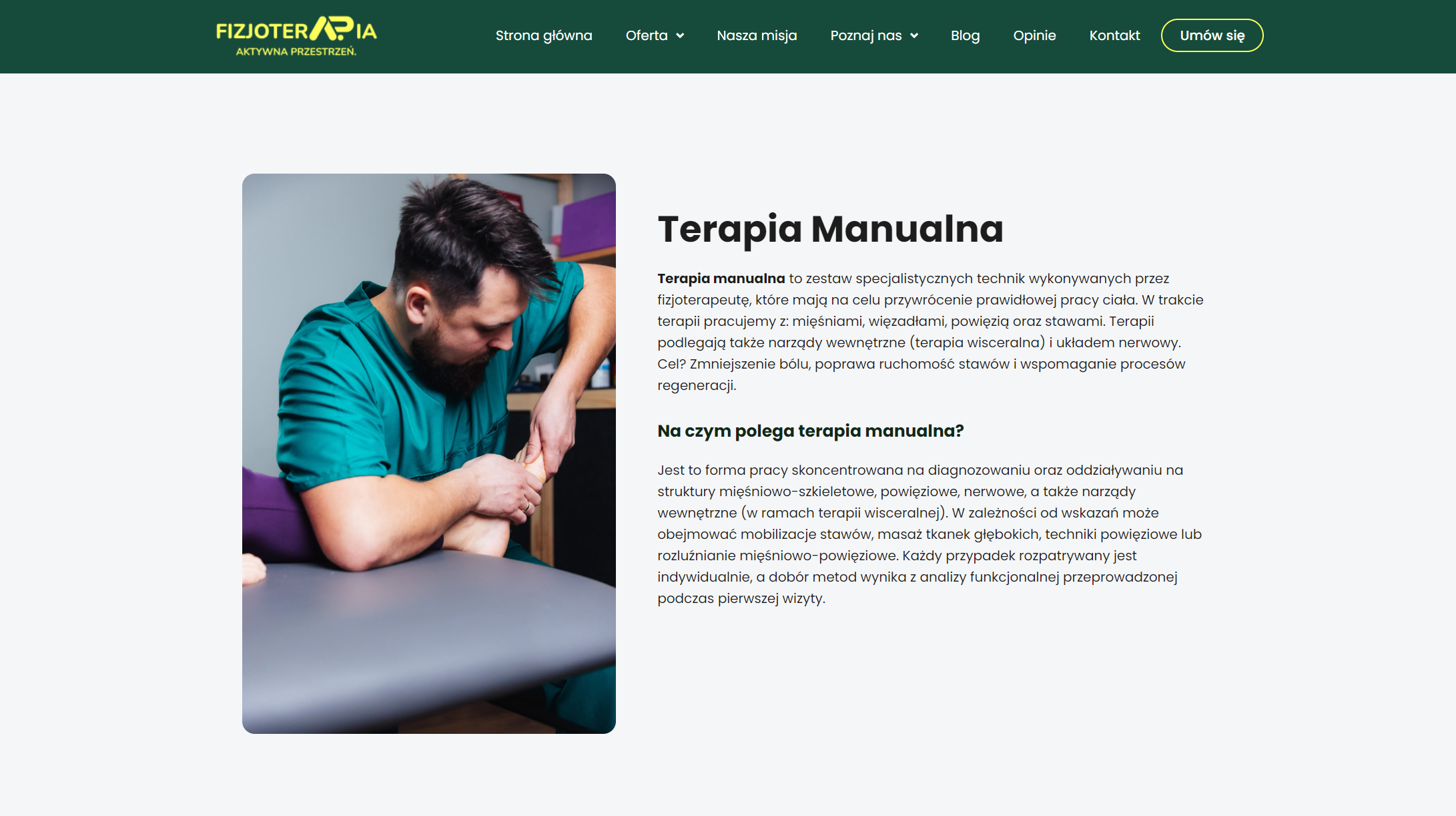Terapia manualna w Krakowie - wsparcie dla osób aktywnych fizycznie i sportowców
