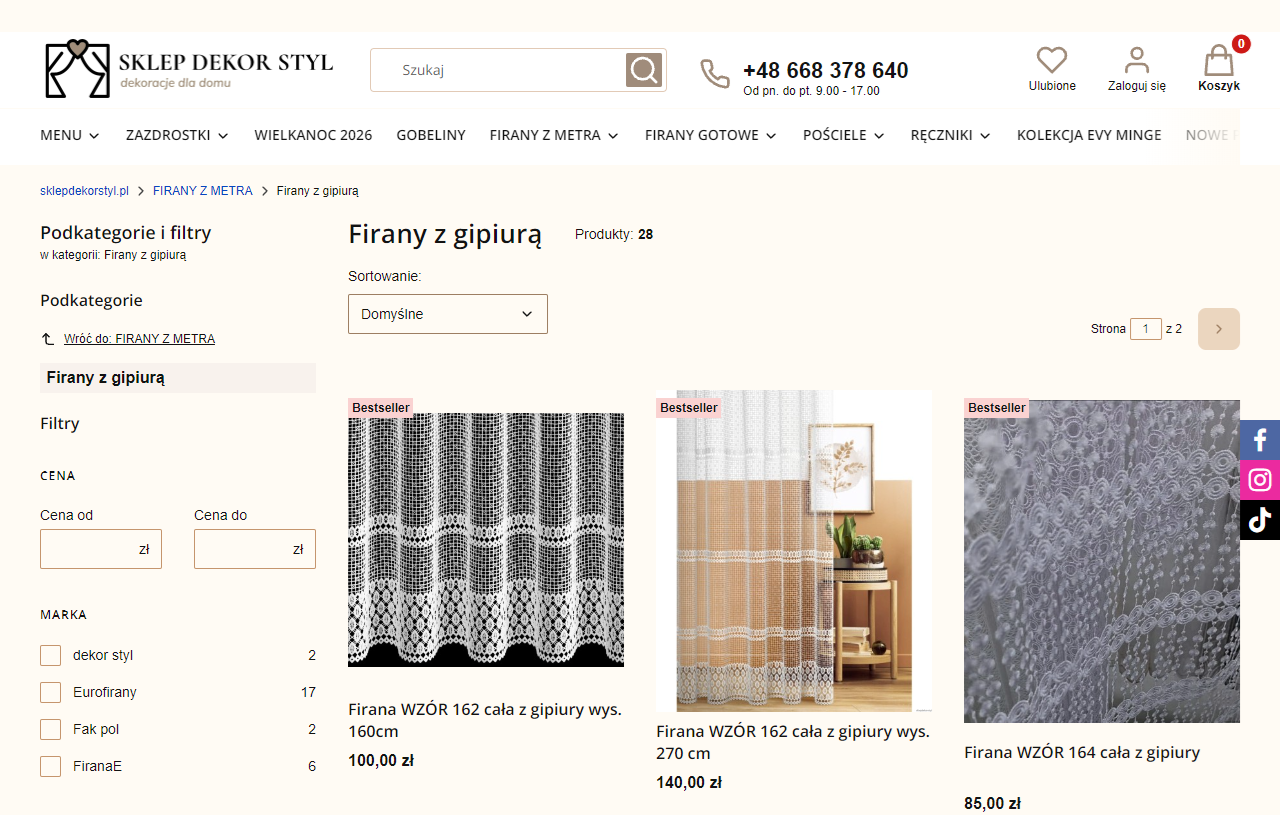 Jak wybrać firany z gipiurą do salonu?