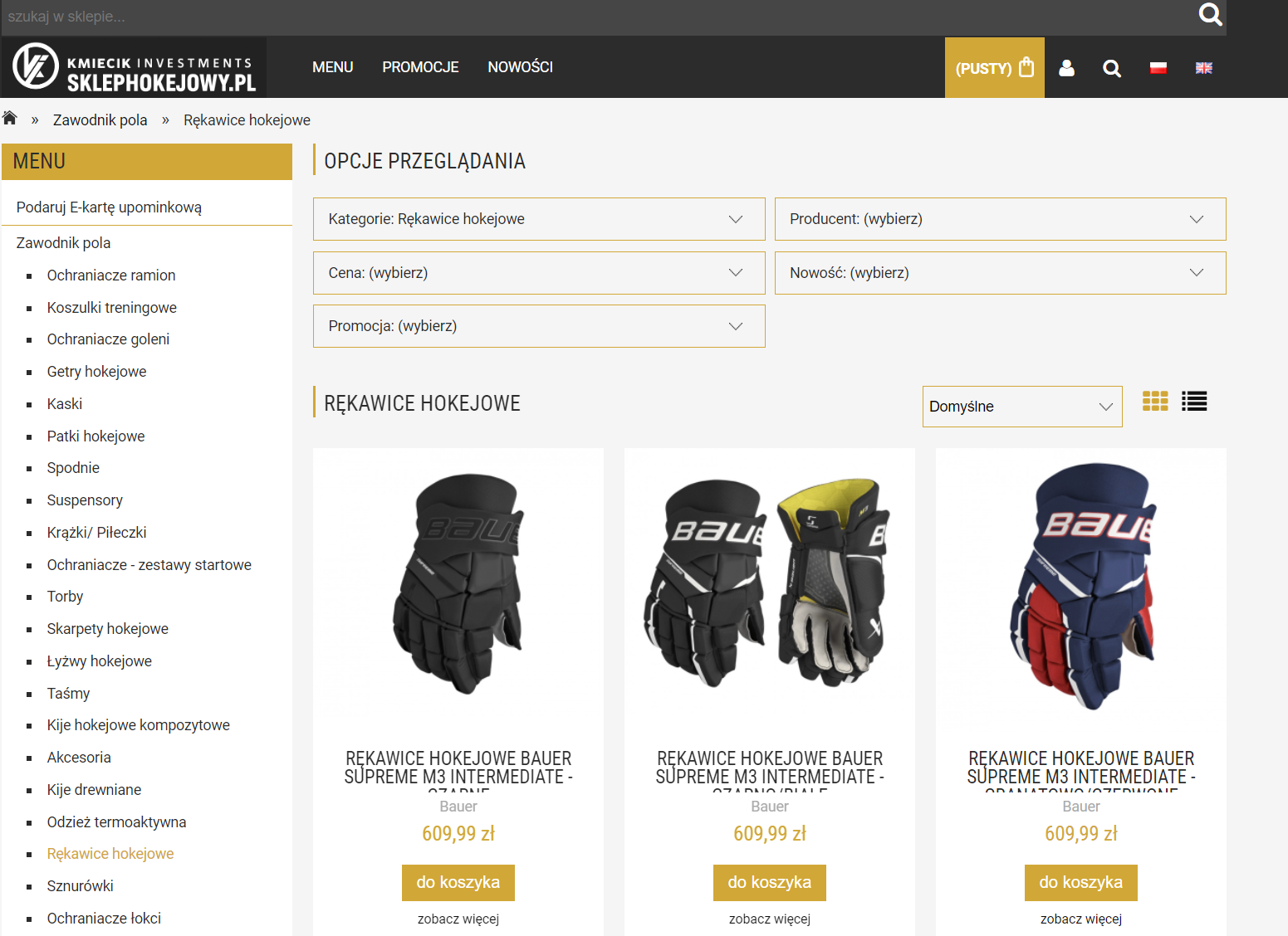 Czym się kierować przy zakupie rękawic hokejowych?