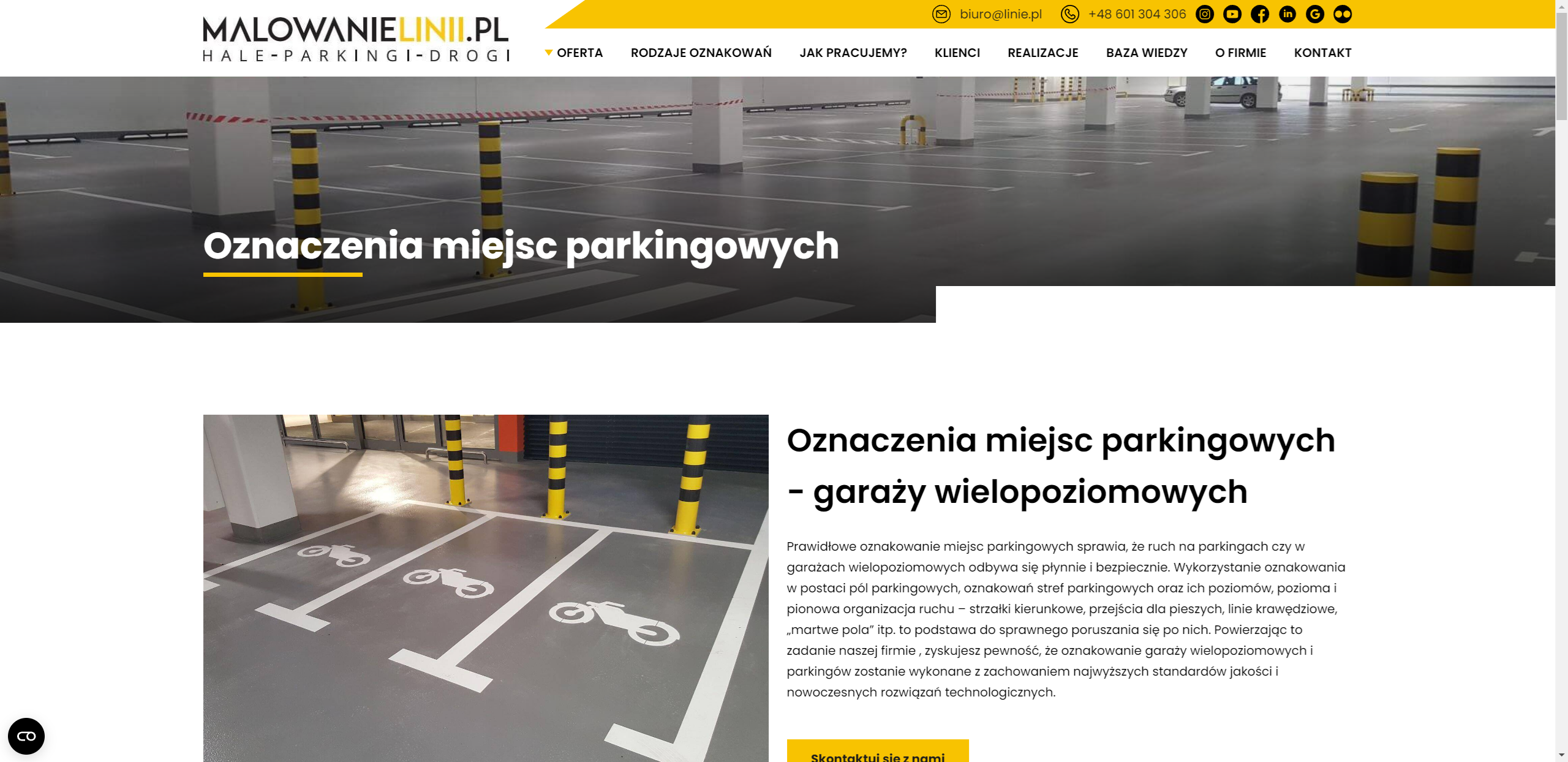 Jak powinny być oznaczone miejsca parkingowe?