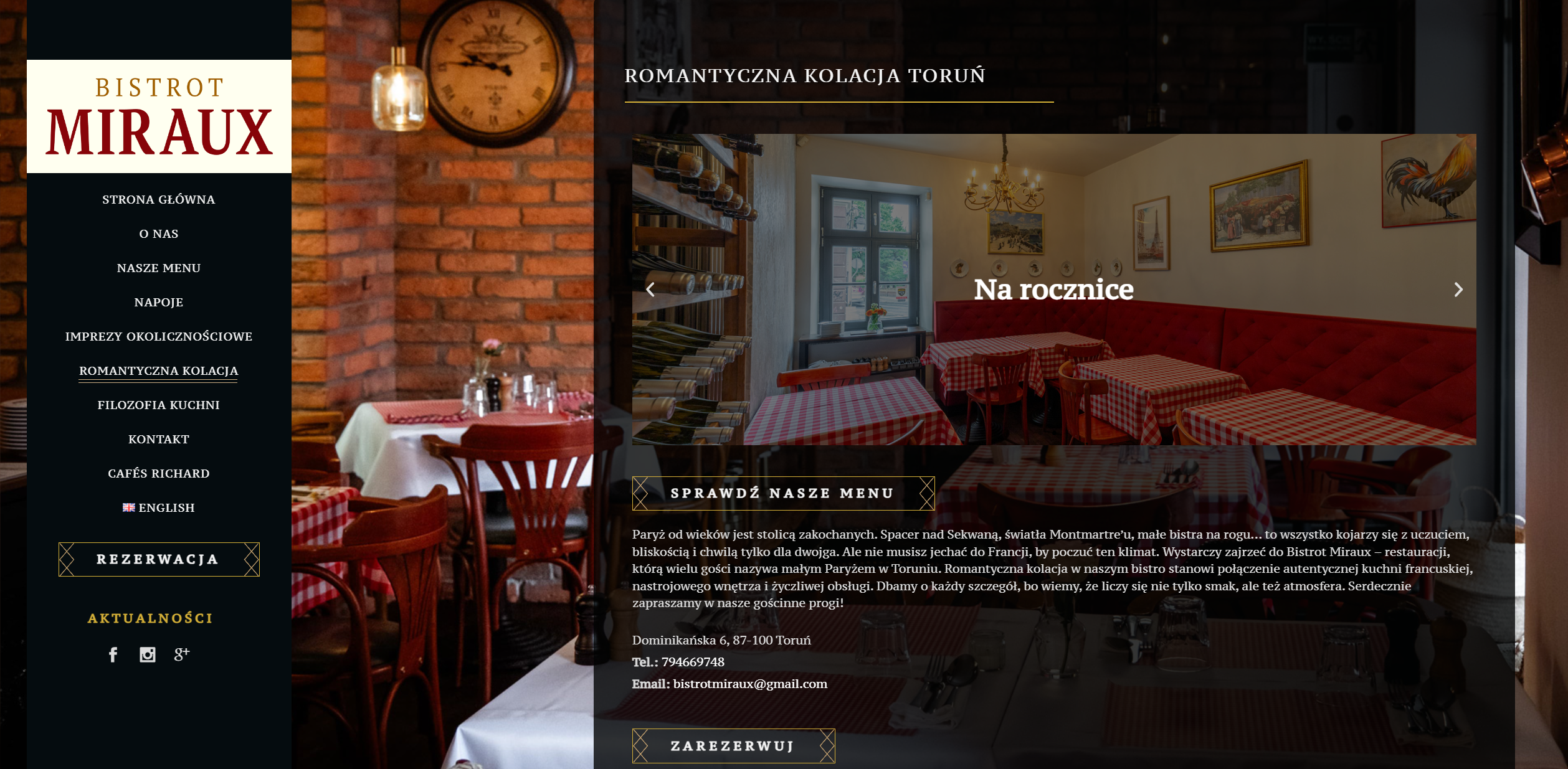 Restauracje z widokiem w Toruniu - czy lokalizacja wpływa na atmosferę randki?