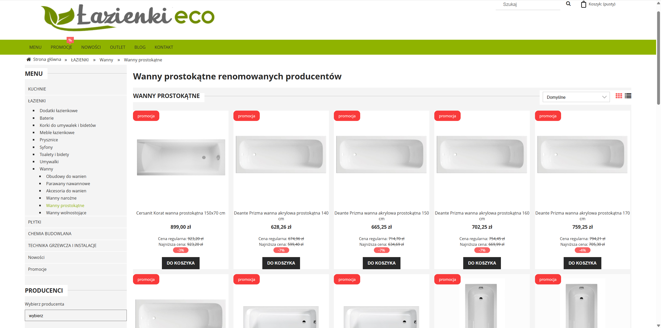 Nowoczesne wanny prostokątne - przegląd trendów w aranżacji łazienek 2025